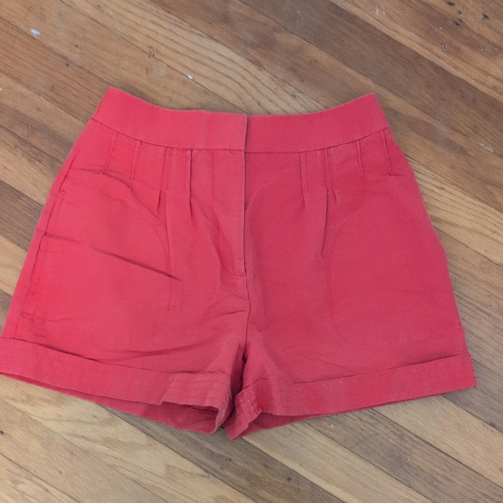 Tory Burch High Waist Coral Shorts